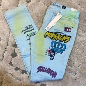 8 DSTRKT x STALL&DEAN - Jeans with Patches